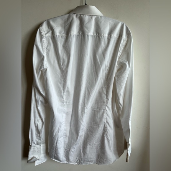 Hugo Boss Classic White Men's button up Shirt - 15.7 US - Picture 10 of 10